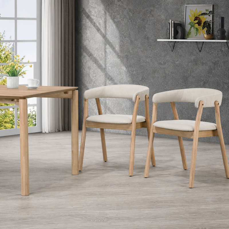 18.9 H Upholstered Dining Chair, Tan