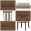 Ensemble de 2 chaises d'appoint Nathaniel