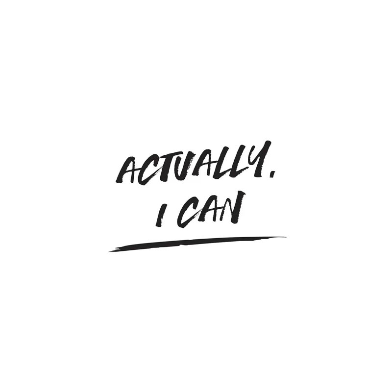 Actually I Can - Wrapped Canvas Print, 101.6cm H x 66.04cm W x 1.91cm D