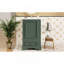 Meuble-lavabo de 20 po avec lavabo en céramique, porte à fermeture en douceur, tablette ajustable en forme de U, tiroir de compartiment et support de porte, style moderne, conception peu encombrante-1077173873