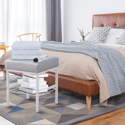 Velvet Ottoman