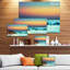 «Sunset Over Sky Seascape» par Designart - reproduction de photo sur toile-16523498