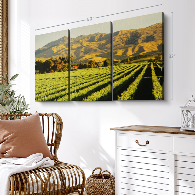 «Blenheim Vineyard» sur, H 32 po x l 50 po x P 1,25 po