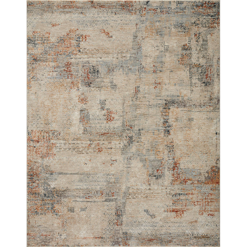 Kanesha Abstract Indoor Rug, Rectangle 6'7" x 9'10"