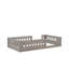 Lit plateforme simple en bois naturel avec garde-corps - construction stable, assemblage sans tracas en qualité fiable