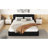 Queen Size Upholstered Platform Bed, Black