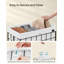Panier à linge, 29 gallons (110L) Panier à linge, panier à linge pliable, doublure amovible et lavable, structure en fil métallique, pour salle de bain-1898692091
