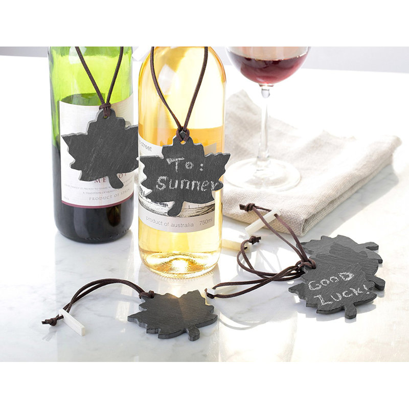 Ensemble de balises à vin ardoise