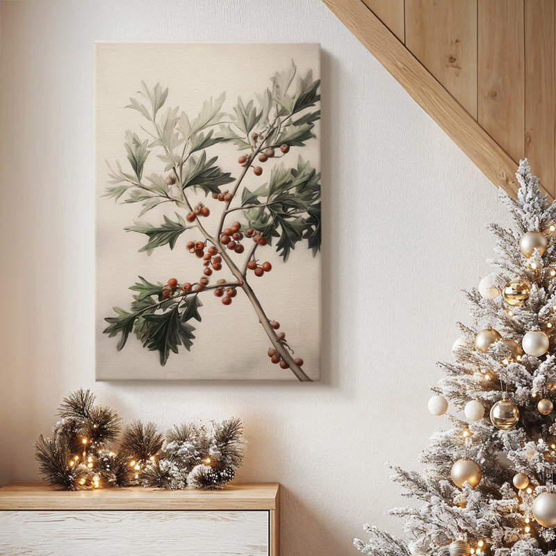 Sugar Pines - Toile tendue avec châssis vert, H 60 po x l 40 po