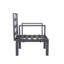 Ensemble modulaire d'extérieur 7 pièces Chelsea - Ensemble de conversation modulaire avec coussins, structure en aluminium et table basse en verre trempé-1040239828