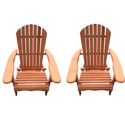 Chaise adirondack pliante en bois massif Arana