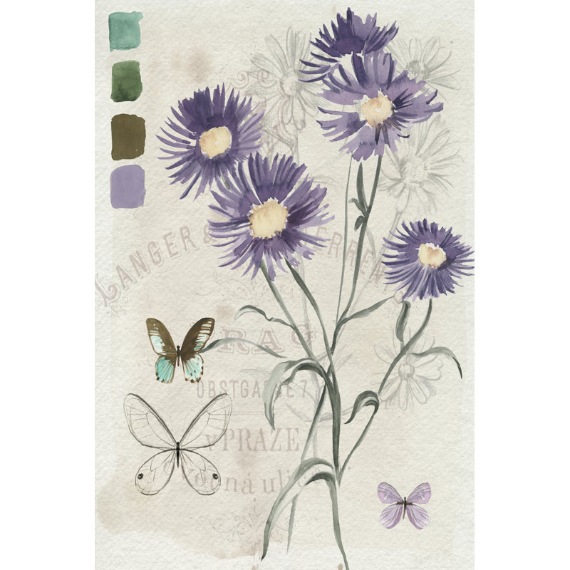 Field Notes Florals III - Painting, 91 cm H x 61 cm W, Wrapped Canvas