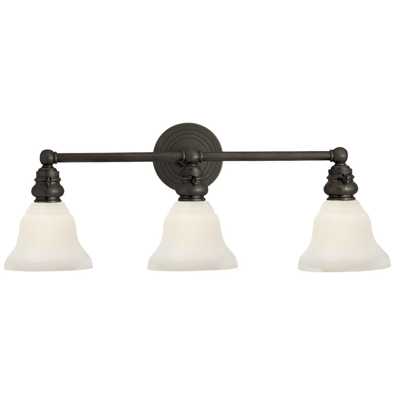 Chapman & Myers Boston Functional Triple Light, Bronze