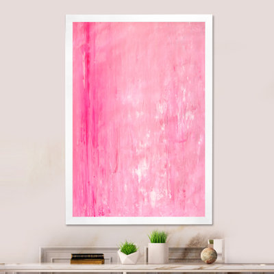 Pink And White Abstract Universe - Modern & Contemporary Canvas Wall Art