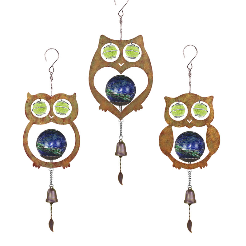 Ventilateur suspendu Echo Valley 4931 Illuminarie Owl Trio