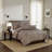 Leopard Baffle Box Stitch Animal Print Comforter Set-1363255701