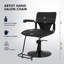 Fauteuil de coiffeur coiffeuse en cuir PU Inbox Zero-1814010780