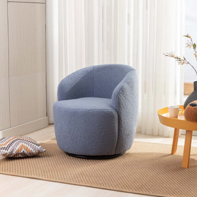 Fauteuil demi-tonneau pivotant