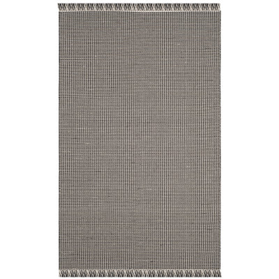 Tapis géométrique en coton tissé à la main Bester