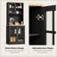Armoire de cuisine de 72,72 pouces avec vaisselier, comptoir ouvert et tablettes ajustables