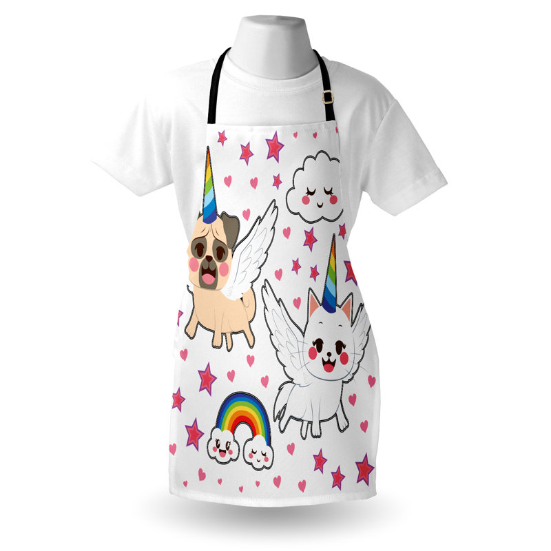 No Pattern Bib Apron