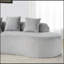 Canapé modulaire en velours avec 4 coussins-126592483
