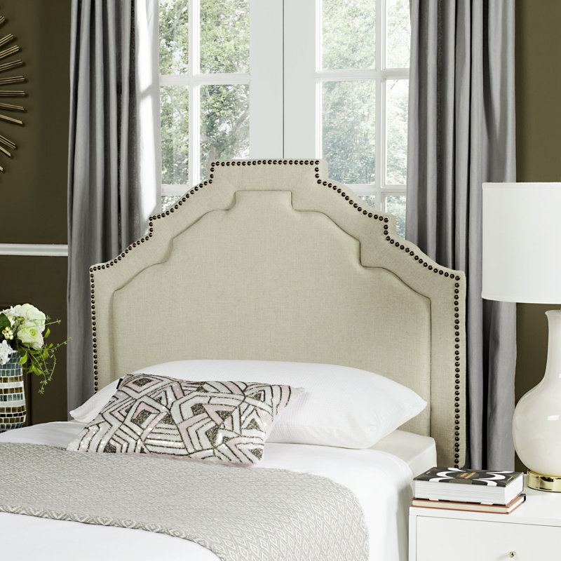Upholstered Headboard, Linen Hemp, Twin