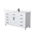 Beckett 60" Freestanding Single Bathroom Vanity with Quartz Top-297209258-297209262-297209260