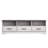 Yazeed Rustic Ridge Washed White 3 Drawer 66" W x 20" H x 16" D TV Stand