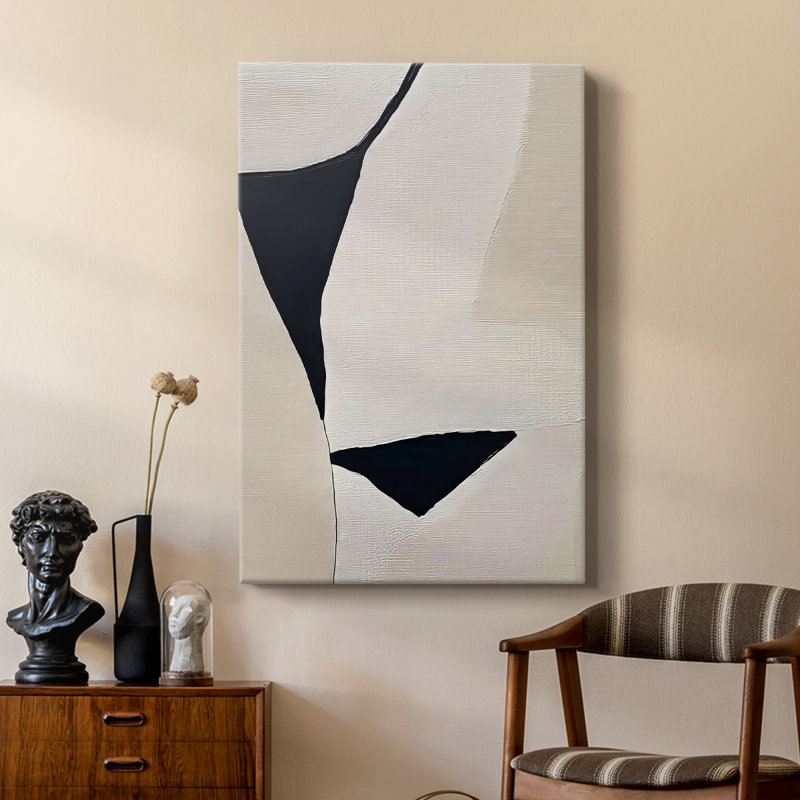 Série ABSTRACT DCxxxxi - Toile tendue avec châssis de qualité supérieure - Prêt à être accroché, H 27 po x l 18 po