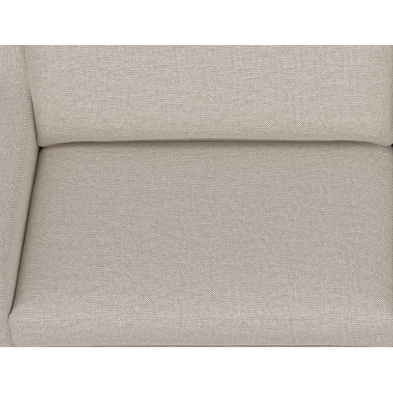 Structure et base en bois Freidin, causeuse, Beige