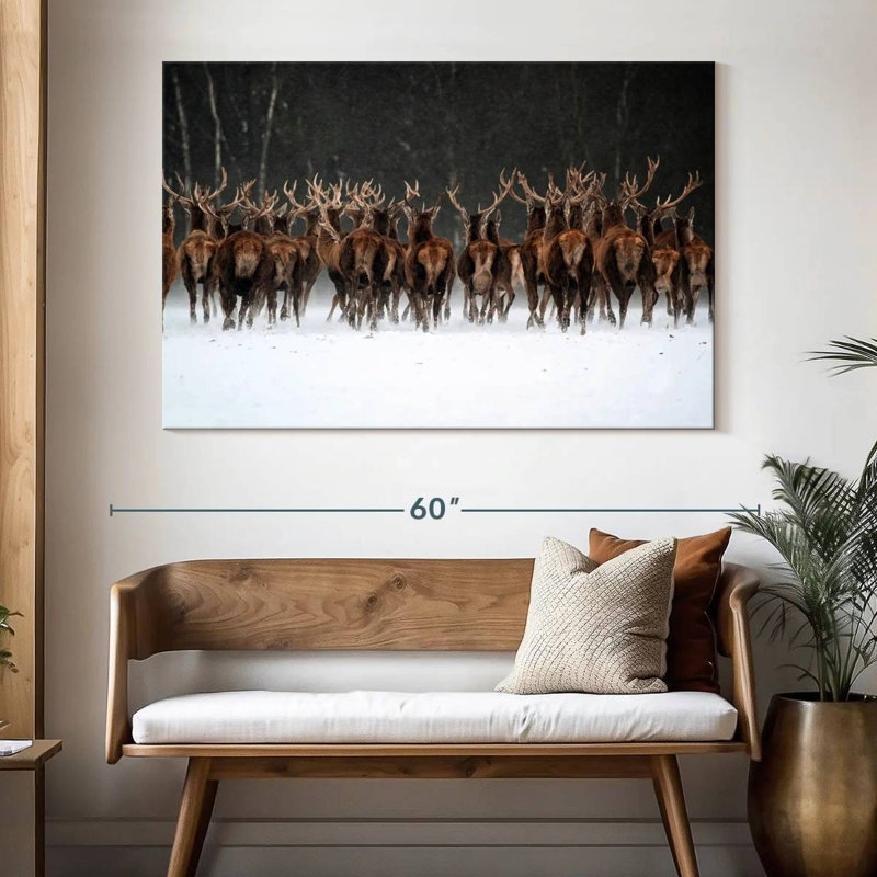 Deer Escape, 34" H x 51" W