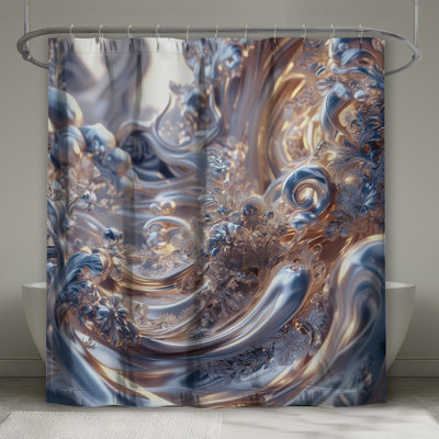 Rideaux de douche métalliques
