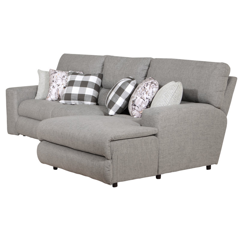 Balvina Upholstered Reclining L-Shaped Sectional, Right Hand Facing