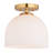 Shelby 9.25-In W  Transitional Semi Flush Mount Ceiling Light Glass-126645929