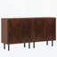 Armoire rustique, ensemble de 2 armoires de rangement, buffet classique