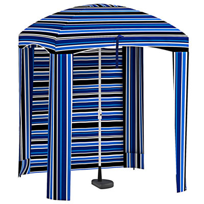 Cabanon d'extérieur portatif avec parasol Outsunny
