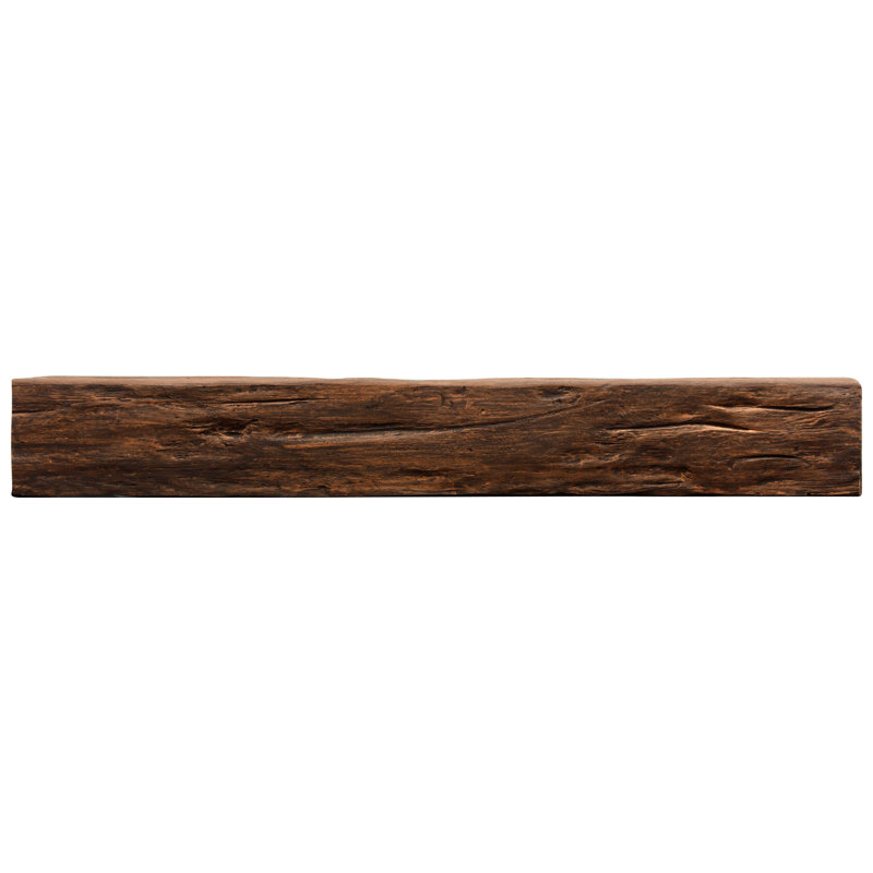 Castra High-density Polyurethane Mantel, Brown, 4" H x 4" D x 48" W
