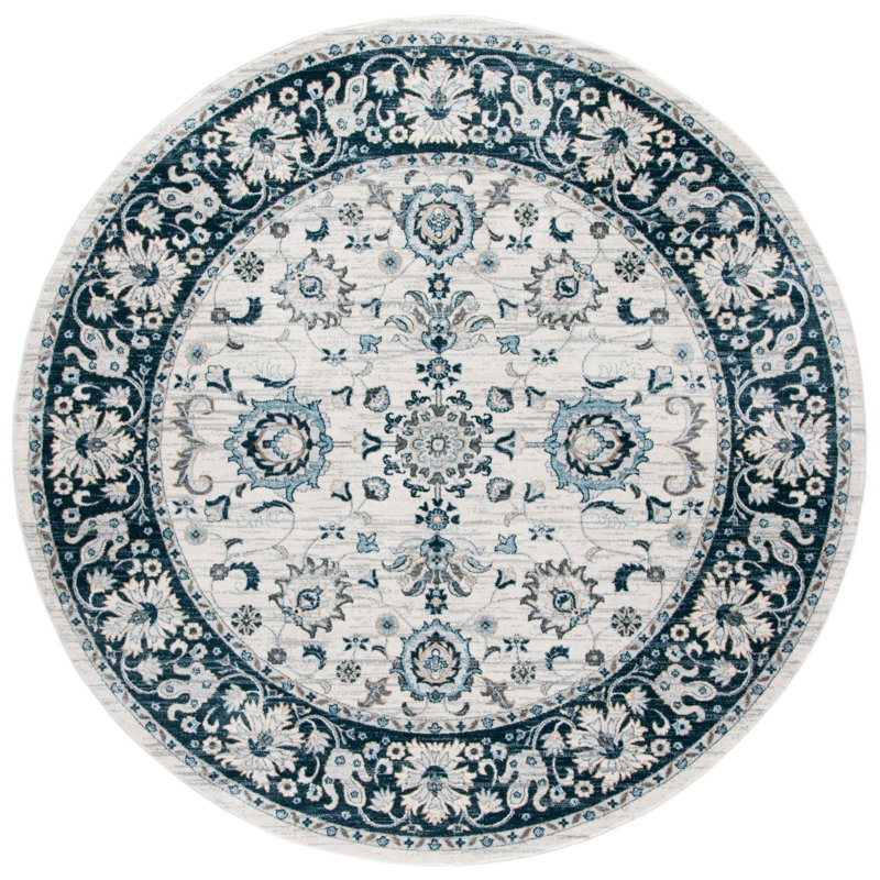 Delmer Performance Oriental Rug, Round 4'