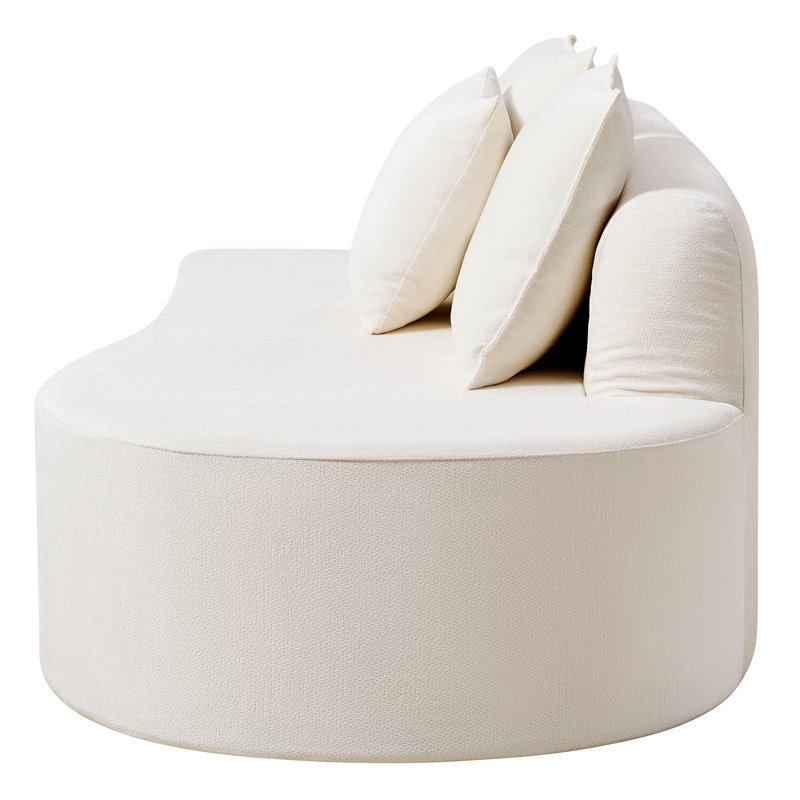 Canapé modulaire à courbure modulaire Boneless, Beige