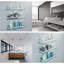 3 Pack Bathroom Glass Shelf,Aluminum Tempered Glass 0.34In Extra Thick Rectangular 1 Tier Storage Organizer Wall Mount,Silver 15.7In