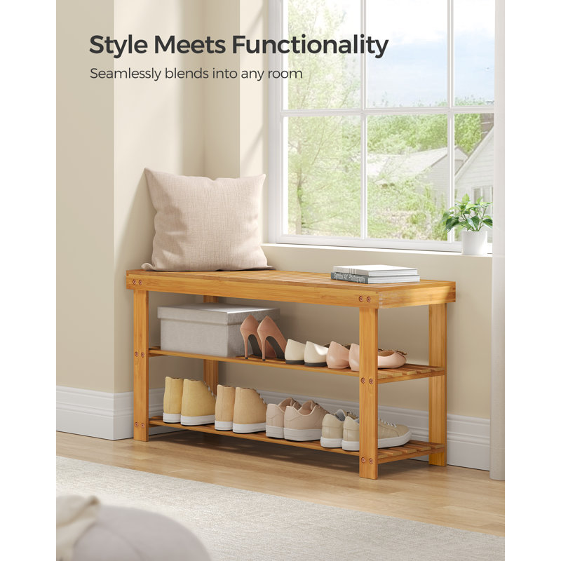 8 Pair Shoe Storage Bench