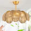 Ventilateur de plafond 26 po en rotin Fandelier avec lumière, ventilateur de plafond Flower Boho avec lumière et télécommande, ventilateur de ferme noir pour chambre à coucher, salon, cuisine, vestibule (6 vitesses, hauteur réglable)-867567761