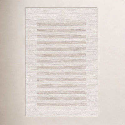 Hand-Tufted Striped Wool Rug