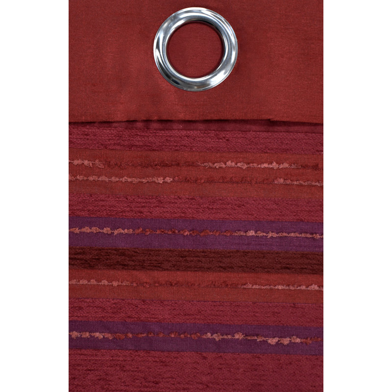 Jarrell Curtain, 225cm Width, Red