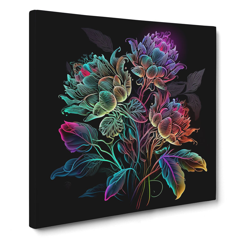 Floral Neon - No Frame Print