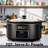 HomeCookin Programmable Slow Cooker 7QT Black-88793418-87213345