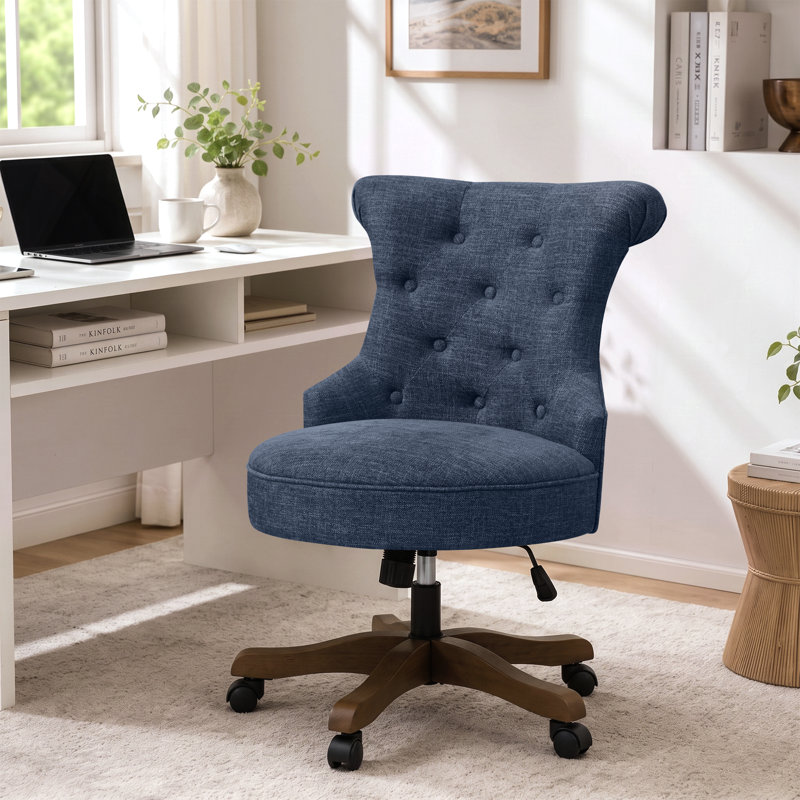Chaise de bureau pivotante Asyra, Bleu
