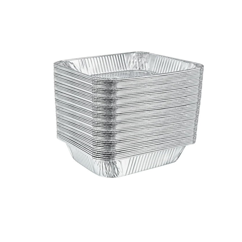 Half Size Rectangle Aluminum Shallow Pan – Disposable For Catering Events, Buffet Stations, Chafing Dishes, Oven Roasting, Baking, Steam, Meal Prep, Freezer Storage, Takeout And Food Service (50)