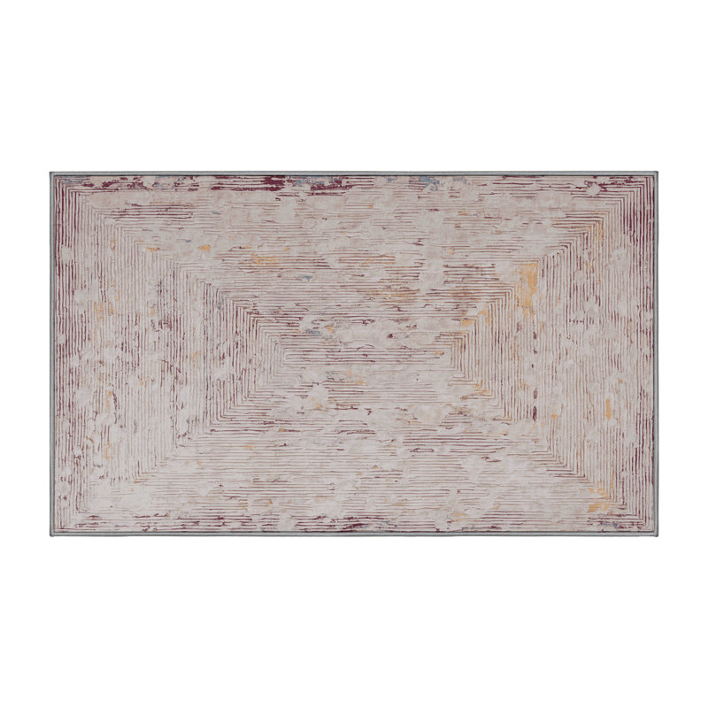 Tapis gris soyeux et moelleux, Rectangle 8 pi x 12 pi